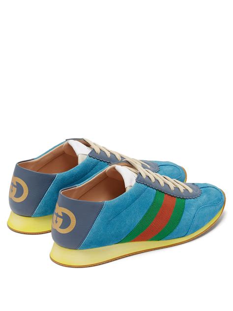 grey and blue gucci shoes|blue gucci shoes suede.